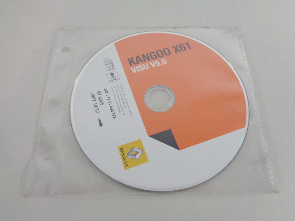 Electric Schematics On CD Renault Kangoo II Stand 10/2007 - Image 1 of 1