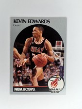 1990-91 NBA HOOPS Basketball card Kevin Edwards Heat 165