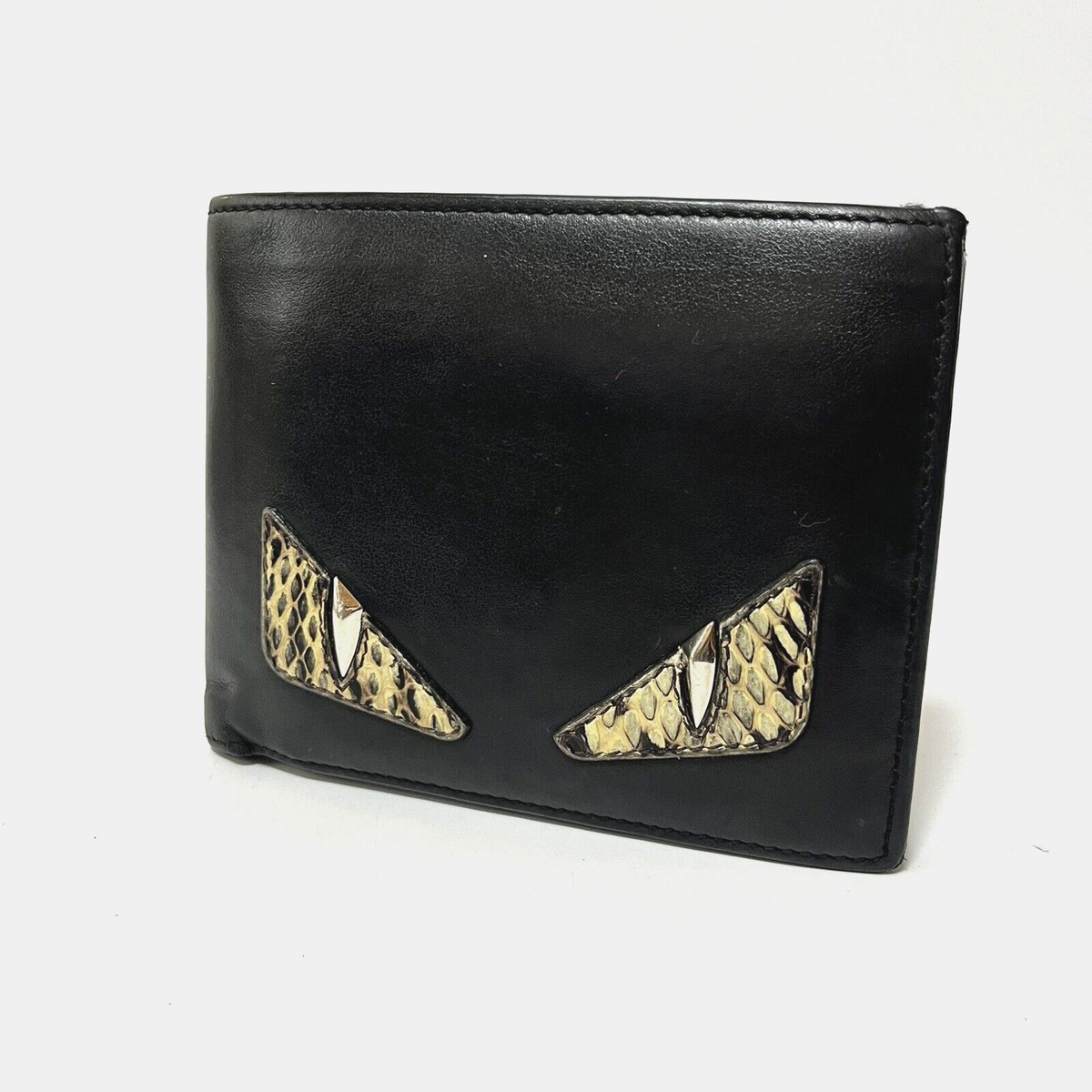 Fendi 黑色皮革钱包男士| eBay Fendi 黑色皮革钱包男士| eBay