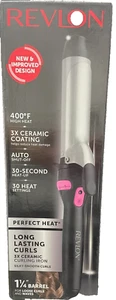 Revlon Perfect Heat 1 1/4" Tourmaline Ceramic Styling Curling Iron RVIR1081C - Picture 1 of 4