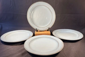 SET OF 4 Laurie Gates VALENCIA Teal Blue Terra-Cotta 11" Dinner Plates - Picture 1 of 5