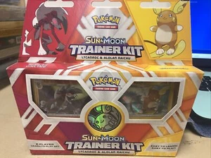 Pokemon Sonne & Mond Trainer Kit Lycancroc & Alolan Raichu - Bild 1 von 5