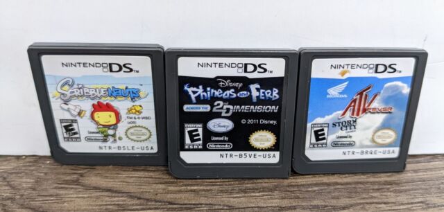 Disney Game 4 Games Nintendo DS Phineas And Ferb, Cars, Cars Mater, Toy  Story 3