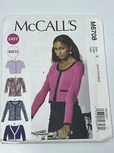 Modello da cucito Cardigans taglia XS-M McCalls NON TAGLIATO m6708 - Foto 1 di 2