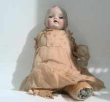 HAUNTED ANTIQUE Creepy Doll Eyes Close VINTAGE Clothing Cloth Body Plastic Head