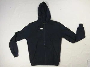 57008 Herren Pullover Jacke langarm Stoff Merish Zip Gr. M schwarz - Bild 1 von 5