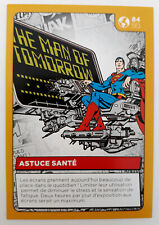 Carte Auchan DC Comics 2022 n° 84 Superman Clark Kent Super-héros TBE