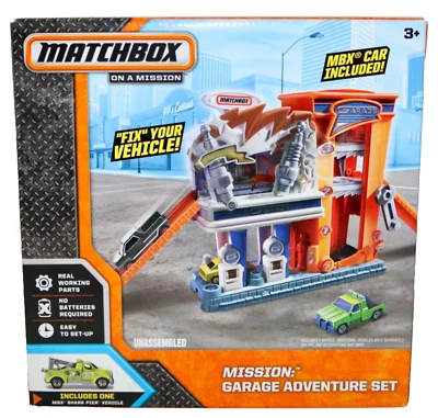Matchbox On A Mission ~ Garage Adventure PlaySet MB Explorers 2013 Sealed IOB - Image 1 of 4