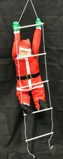 120cm/ 90cm Santa Climbing up Ladder Outdoor Xmas Decoration