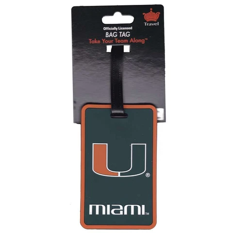 Miami Hurricanes Soft Luggage/Bag Tag Cover