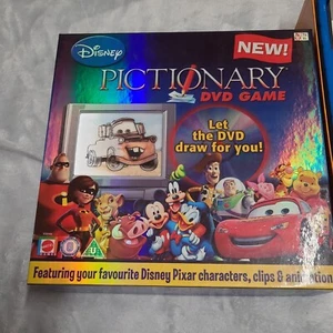 Disney Pictionary DVD Game Family Fun Board Game 2007 Complete Good Condition - Picture 1 of 2