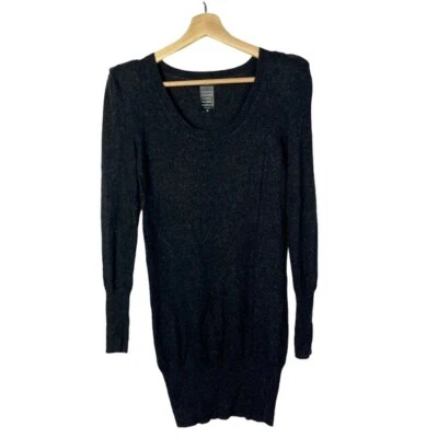 Suéter túnica Aritzia Talula gris oscuro hombrera XS Foto 1 de 3