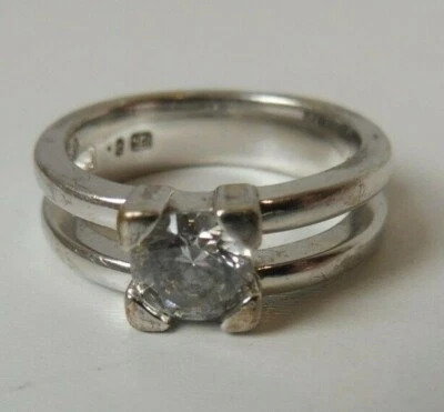 Hermoso Anillo Chapado en Plata, Pierre Lang Talla 53 (6) Foto 1 de 3