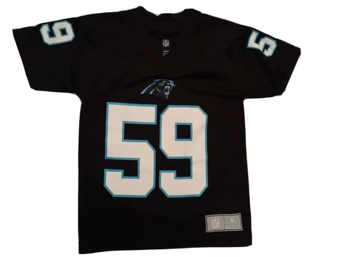 Carolina Panthers Luke Kuechly  Size 8 Official NFL Jersey Style Shirt preowned Cover
