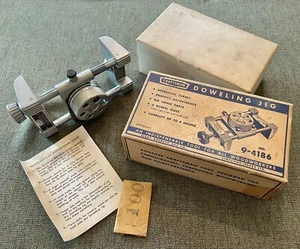 Vintage Craftsman Doweling Jig 9-4186 dowels 3/16 thru 1/2 Sears Roebuck Simpson - Picture 1 of 9