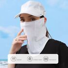 Summer Face Scarves Face Cover Solid Color Sunscreen Face Scarf  Cycling