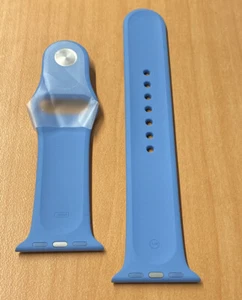 Genuine & Original Apple Watch Strap 38mm & 40mm Size M/L Azure Blue - Picture 1 of 4