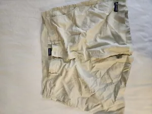 Patagonia Men's Tan Chino Vintage Hiking Outdoors Shorts Pockets Button size 38! - Picture 1 of 9