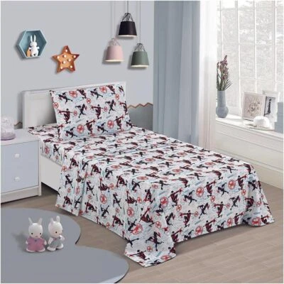 Spiderman Miles Morales Twin Size Bed Sheet Set 3 Pieces - Image 1 of 3