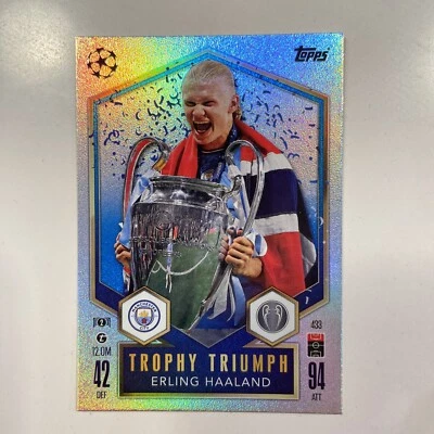 Trophy Triumph Erling Haaland Match Attax 2024/2025 Manchester City 24/25 # 433 - Image 1 of 2