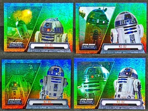 R2-D2 2016 Star Wars Evolution Foil 75 - 78 - Picture 1 of 2