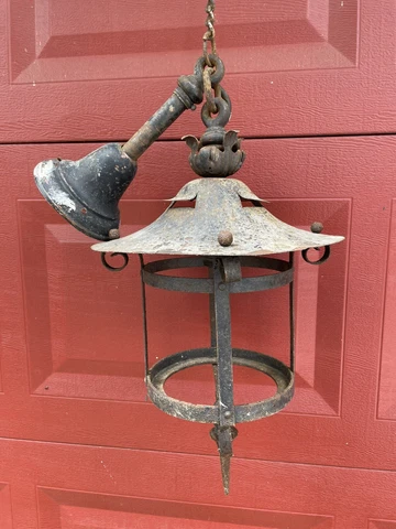 Antique Vintage Victorian Gothic Hanging Exterior Rustic Light Fixture Cover