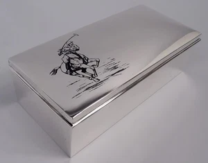 Gorham Ahrendt & Kautzman Box 450 Polo Pferd American Sterling Silber Emaille - Bild 1 von 10