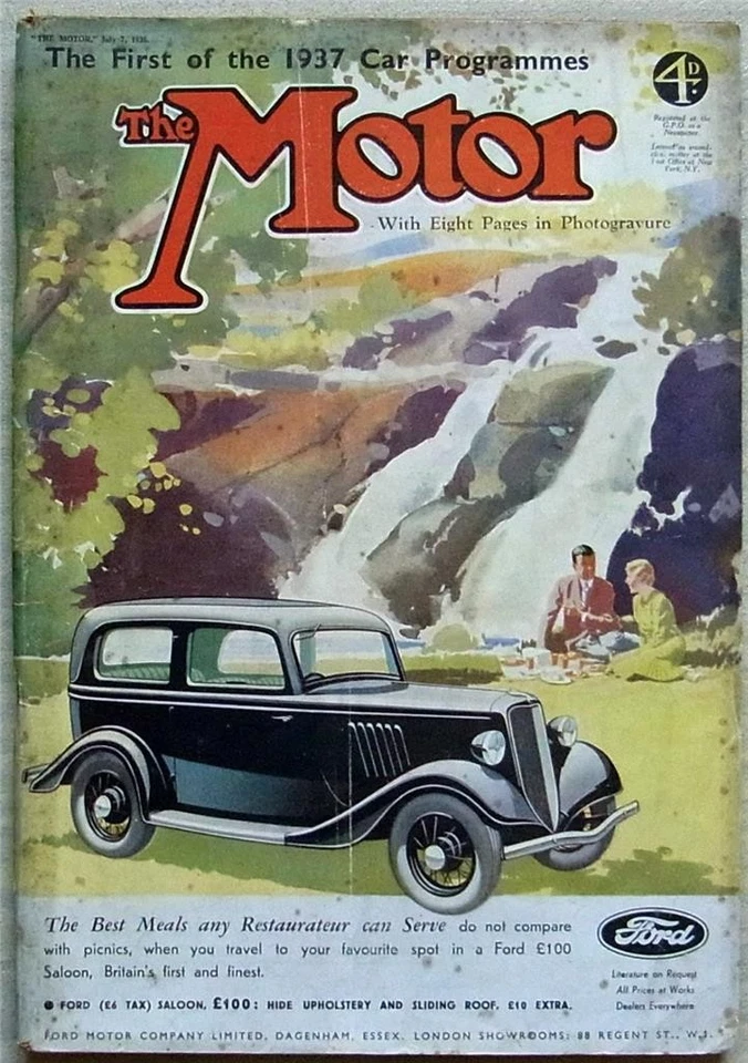 The MOTOR Magazine 7 Jul 1936 TRIUMPH PROGRAMME Mercedes Benz Type 500 Road Test - Image 1 of 4