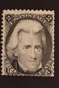 UNITED STATES POSTAGE STAMP 2 CENTS #73 MNG TRIMMED - Picture 1 of 2