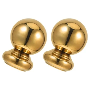  2 Stück Geländer Kugel Zaun Pfostenkappen Edelstahl Deko Bettabschlüsse - Bild 1 von 9