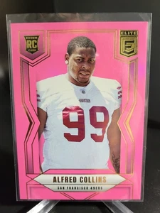2025 Panini Donruss Elite- Rookies Alfred Collins #187 Pink Parallel (RC) 49ers - Picture 1 of 4