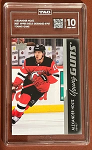 Alexander Holtz #701 Young Guns Rookie TAG 10 2021-22 Upper Deck Extended RC - Foto 1 di 2