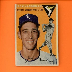 1954 Topps Rookie Jack Harshman #173 Chicago White Sox Pinhole - Bild 1 von 2