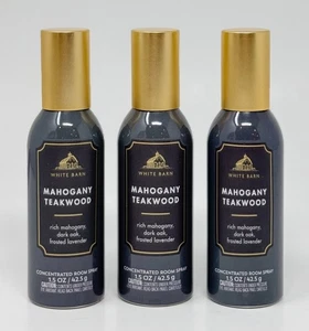3 BATH & BODY WORKS MAHOGANY TEAKWOOD CONCENTRATED ROOM SPRAY MIST AIR FRESHENER - Picture 1 of 5