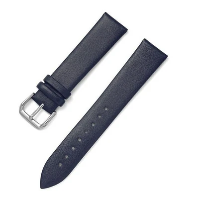 8mm-22mm Watch Band Flat Leather Watch Strap Ultra Thin - Image 1 of 4