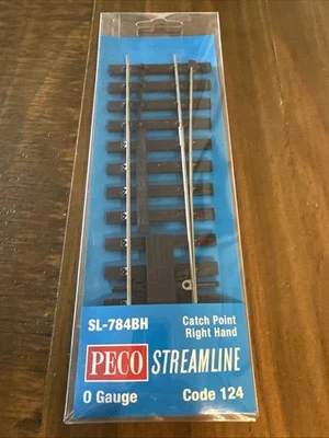 PECO SL-784BH Bullhead O Gauge Right Hand Catch Turnout O Gauge Code 124 NEW - Image 1 of 2
