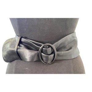 Vintage Tramontano Made in Italy breiter Ledergürtel Damen Einheitsgröße gebraucht, in einwandfreiem Zustand - Bild 1 von 10