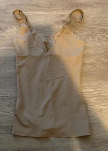 Damen Nude Satin Camisole Top - Bild 1 von 2