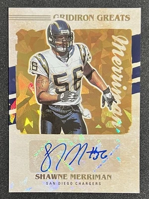 2021 Panini XR Shawne Merriman Gridiron Greats Auto #GG1 Chargers - Image 1 of 3
