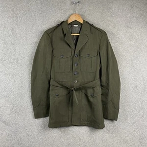 US Military Army Jacket 37R Gabardine Wool Blend Marine Corps Uniform Vintage - Picture 1 of 6