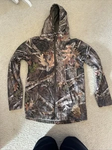 Red Head Youth Camouflage Camo Jacket Size Large Full Zip Hoodie True Timber - Picture 1 of 5