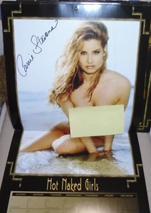 SIRENS HOT NAKED GIRLS 2016 - CARRIE STEVENS - SIGNED CALENDAR MARK DAUGHN - Picture 1 of 3