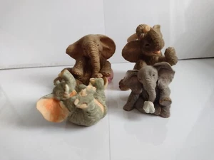 Leonardo Paw Prints & Regency Fine Art Elephant Figures Ornaments - Picture 1 of 14