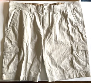 St. John's Bay Legacy Cargo Short 10" Inseam Cotton Classic Stone Sz. 44 - Picture 1 of 5