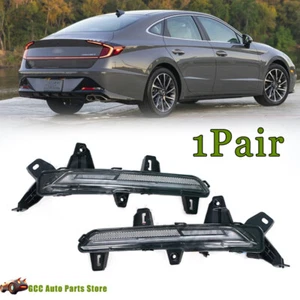 1Pair LED Rear Bumper Reflector Light Stop Lamp For Hyundai Sonata 2020-2022 - Picture 1 of 6