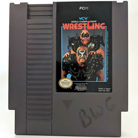 WCW World Championship Wrestling (NES) - Loose (FCI, 1990) Nintendo Tested Works