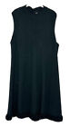 Michael Simon Women’s Black Knit Twill Sleeveless Flare Dress Size XL