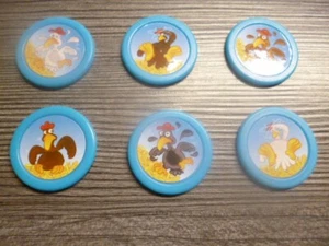 Hasbro Looping Louie Ersatzteil Spiel-Chips 6 Stück ANSEHN Set 2 - Bild 1 von 2