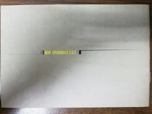 Used Owners Manual Mini Crossbike GS50 OMB1 - Picture 1 of 2