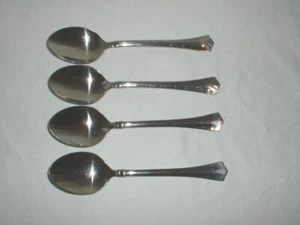4 vajilla de acero inoxidable Pfaltzgraff 18/8 Ellington 6 3/4" lugar/cucharas de sopa ovaladas - Imagen 1 de 1
